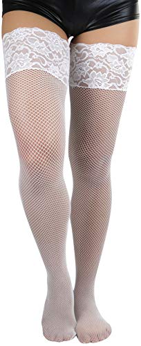 Image of ToBeInStyle Women's Thigh Highs With Smooth Silicone Lace