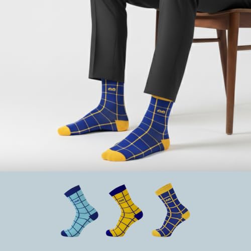 Image of The Sock Street Bamboo Crew Socks for Men Combo | Full Calf Length Premium Bamboo | Odour-Free, Breathable & Durable | Cushioned Base & Anti-bacterial | 3X Softer than Cotton Socks | Pack of 3