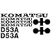 Brand New Decal Set Made for D53A Komatsu Dozer