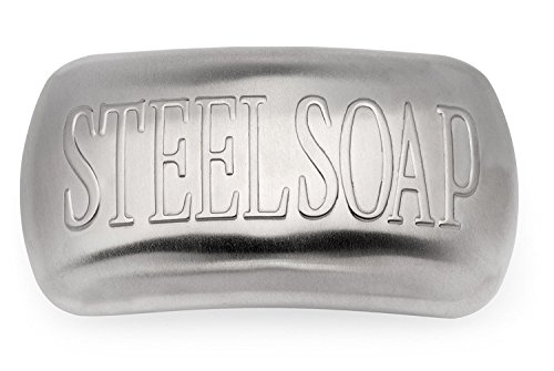 Stainless Steel Soap – The Best Odor Remover Bar and Easiest Way to Remove Smells Like Onion, Garlic, Fish, and Other Strong Scents from Hands and Skin - Just Rub Away