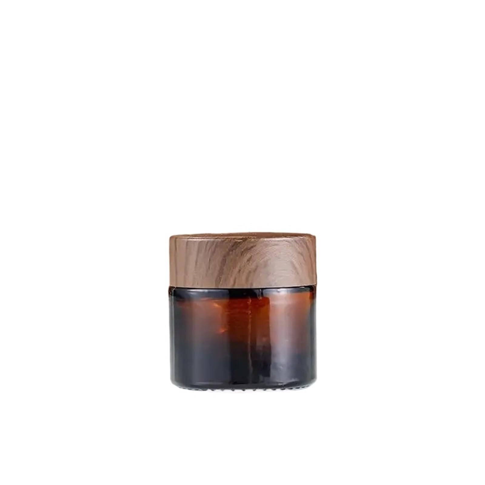 Face cream dispensing jar Empty Dark Glass Cream Bottle Refillable Separate Container Portable Cosmetic Packaging Box(10g)