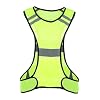 Reflective Running Vest High Visibility Running Gear with Large Pocket Night Lightweight Reflective Safety Vest