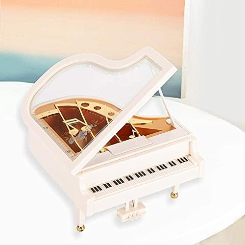 Piano Music Box, 5.3 x 4.7 x 3in Wind Up Music Box Piano Music Box Desk Home Decoration Birthday Gift Craft Model
