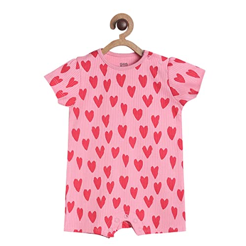Image of miniklub Girls Pack of 2 Printed Pure Cotton Rompers