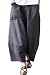 Soojun Women's Fashion Wide Leg Linen Pants Capri Trousers with Pockets, 2 Gray, US 2-10