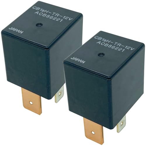 2-Pack CB1aH-TR-12V 70A Automotive Relay with Resistor