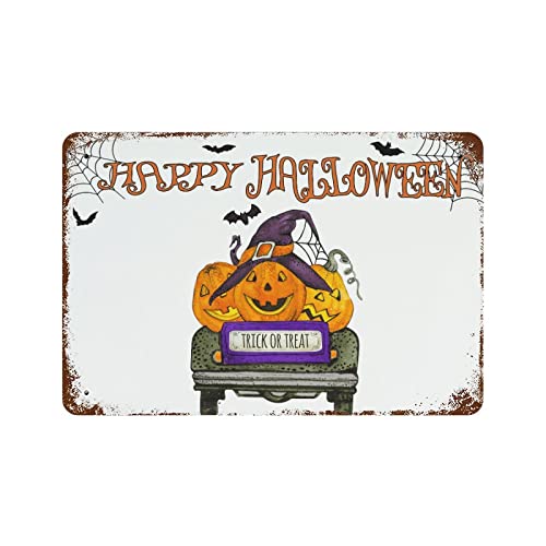Panneau en métal Happy Halloween haute qualité pour décoration durable - 2