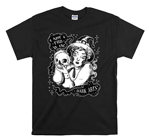 T-shirt I Have Phd in The Dark Arts noir XXL pour look urbain