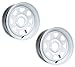 2-Pack Trailer Wheel White Rims 15 x 5 Spoke Style 5 Lug On 5 in. Center