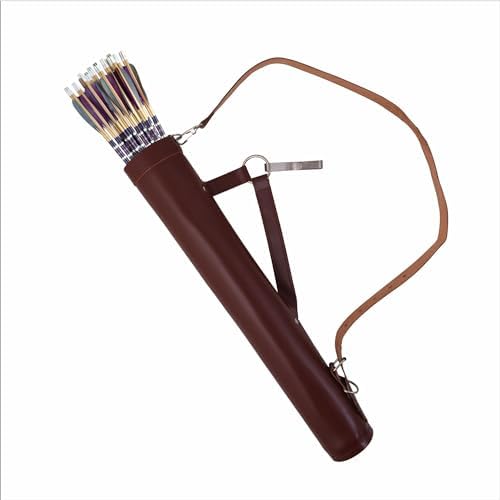 Traditional Archery Bow Quivers for Archery- Arrows Quivers with Adjustable Straps Back/Side Quiver for Hunting and Sports Traditional Archery Bow Quivers for Archery- Arrows Quivers with Adjustable Straps Back/Side Quiver for Hunting and Sports