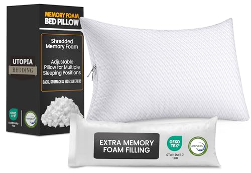 Utopia Bedding Shredded Memory Foam Pillow