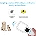 Fabater Pet Microchip Scanner, Animal Tag Reader, Pet Microchip Reader for Animal Pet Dog Cat, 134.2khz 125khz Handheld Pet Chip ID Scanner Reader for EMID FDX B, Clear Display