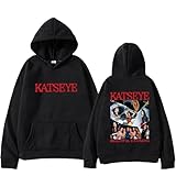 Unisex KATSEYE Hoodie Music Album KATSEYE Merch Hoodies Fashion Graphic Sweatshirt Long Sleeves Hoodie 00-Black M