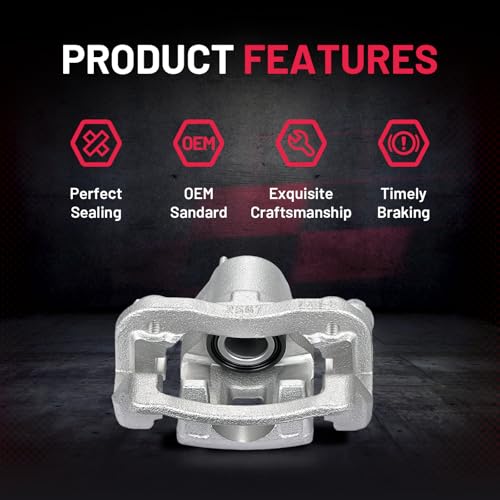 Image of BDFHYK 19-B3412A 19-B3413A Rear Disc Brake Caliper Assembly Compatible with Hyundai Sonata 2008 2009 2010 2.4L L4, GAS 2pcs