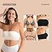 Truekind Wireless Strapless Bra, Bandeau Bra, Small to Plus Size Strapless Bras for Women, Tube Top Beige