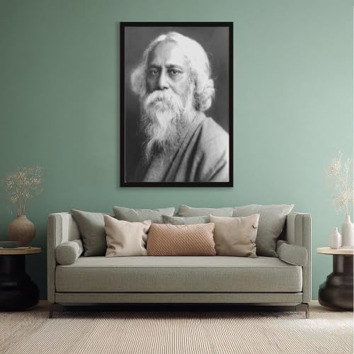 Cadre à suspendre Rabindranath Tagore, solution déco murale sans perçage - 5