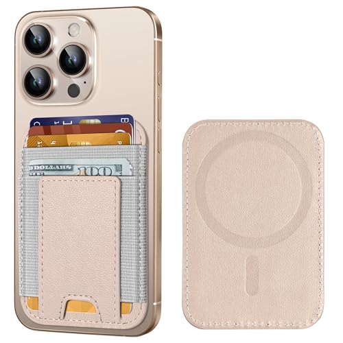 Portefeuille MagSafe puissant iPhone 16 15 14 porte-carte magnétique RFID cuir
