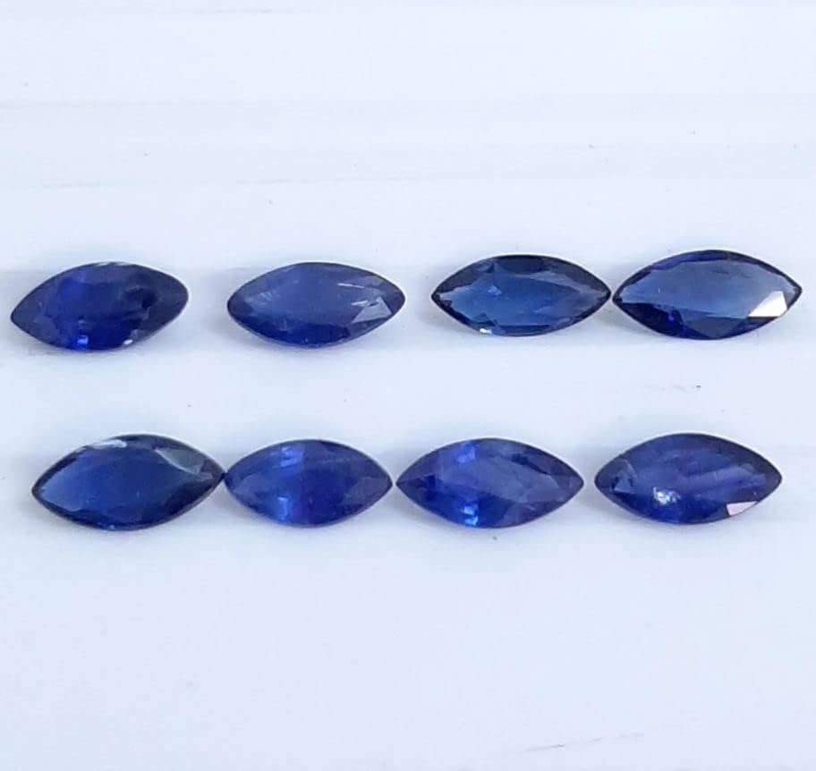 Miniatura 5 de Blue Sapphire Natural Gemstones Cut Stone Sapphire Healing Crystals, Marquise Energy Stone, Jewelry Making Birthstone Blue Crystals Assorted Loose