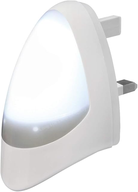 Automatic LED Night Light Dusk 2 Dawn LED Sensitive, White, Plug in