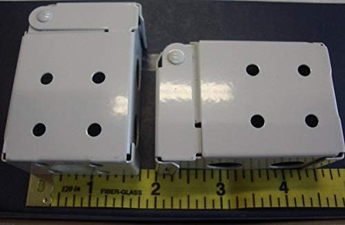 Low Profile Box Mounting Bracket Set for Window Blinds - White