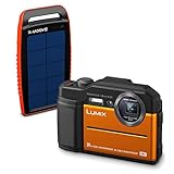 PANASONIC Lumix DC-FT7 Etanche/Antichoc Orange avec Chargeur Solaire