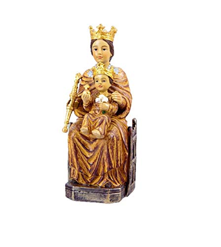 DRW Vergine della Merced, 18 cm, Motivo Barcellona in Resina con Scatola di Astuccio con la Storia