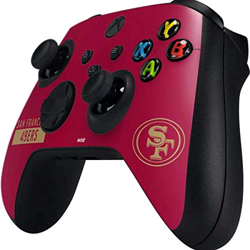 Skinit Decal Gaming Skin Compatible with Xbox Series X Controller - Officially Licensed NFL San Francisco 49ers Red Performance Series Design