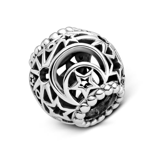 PANDORA Openwork Sun, Stars & Moon Charm - Gift for Her - Compatible Moments - Sterling Silver - With Gift Box4