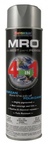 New Seymour Industrial Mro High Solids Spray Paint, Stainless Steel 620-1460