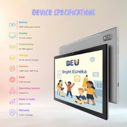 Image of Bright Eureka Android Educational Tablet (BEU 10 PRO)