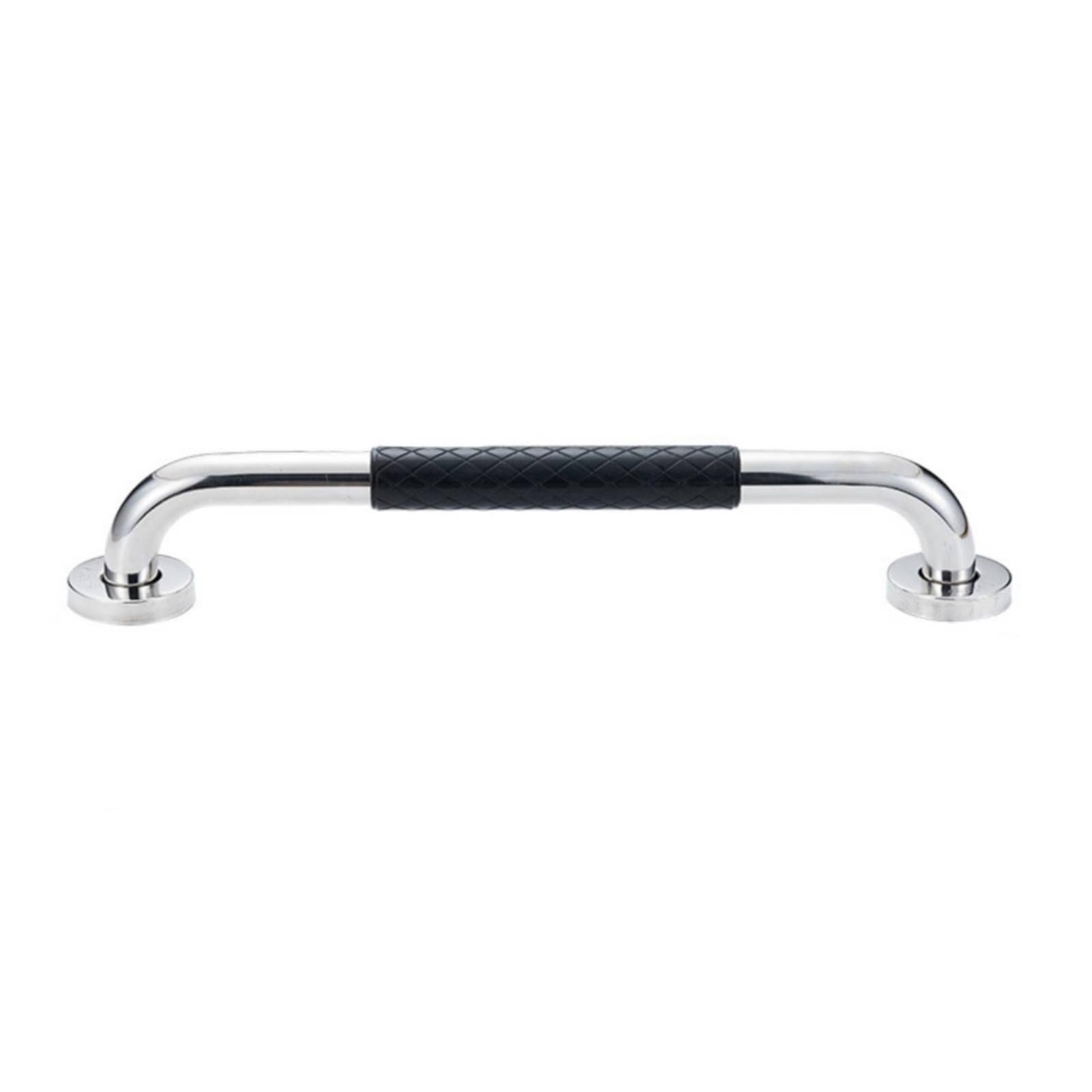 Maniglione Di, Acciaio Inossidabile 304, Impugnatura Diritta Con Rivestimento Nero, Pezzo Singolo, 60 Cm