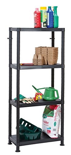 Price comparison product image 4 Tier Plastic Shelving Unit