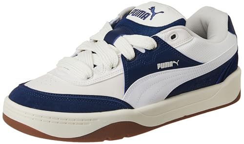 PUMA Unisex Park Lifestyle Sk8 Sneaker, Warmweiß PUMA Weiß Persisches Blau, 46 EU