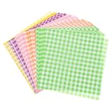 jojofuny Papel Encerado Antigrasa 100 Hojas Cuadrado Resistente al Aceite para Revestimientos de Cestas de Comida y Envolver Sándwiches en Cocina y Barbacoa