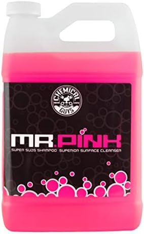 Chemical Guys CWS_402 Mr. Pink Foaming Car Wash Soap (Works with Foam Cannons, Foam Guns or Bucket Washes) Safe for Cars, Trucks, Motorcycles, RVs & More, 128 fl oz (1 Gallon), Candy Scent