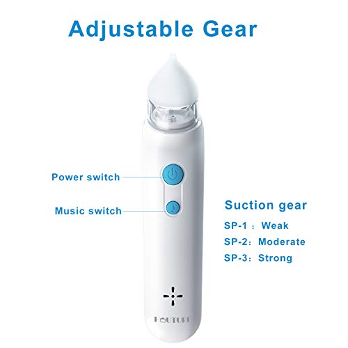 Baby Nasal Aspirator | Baby Nose Sucker | Snot Sucker for Baby - Baby Nose Cleaner, Automatic Booger Sucker for Infants, Rechargeable, with Music Soothing Function - Thumbnail 2
