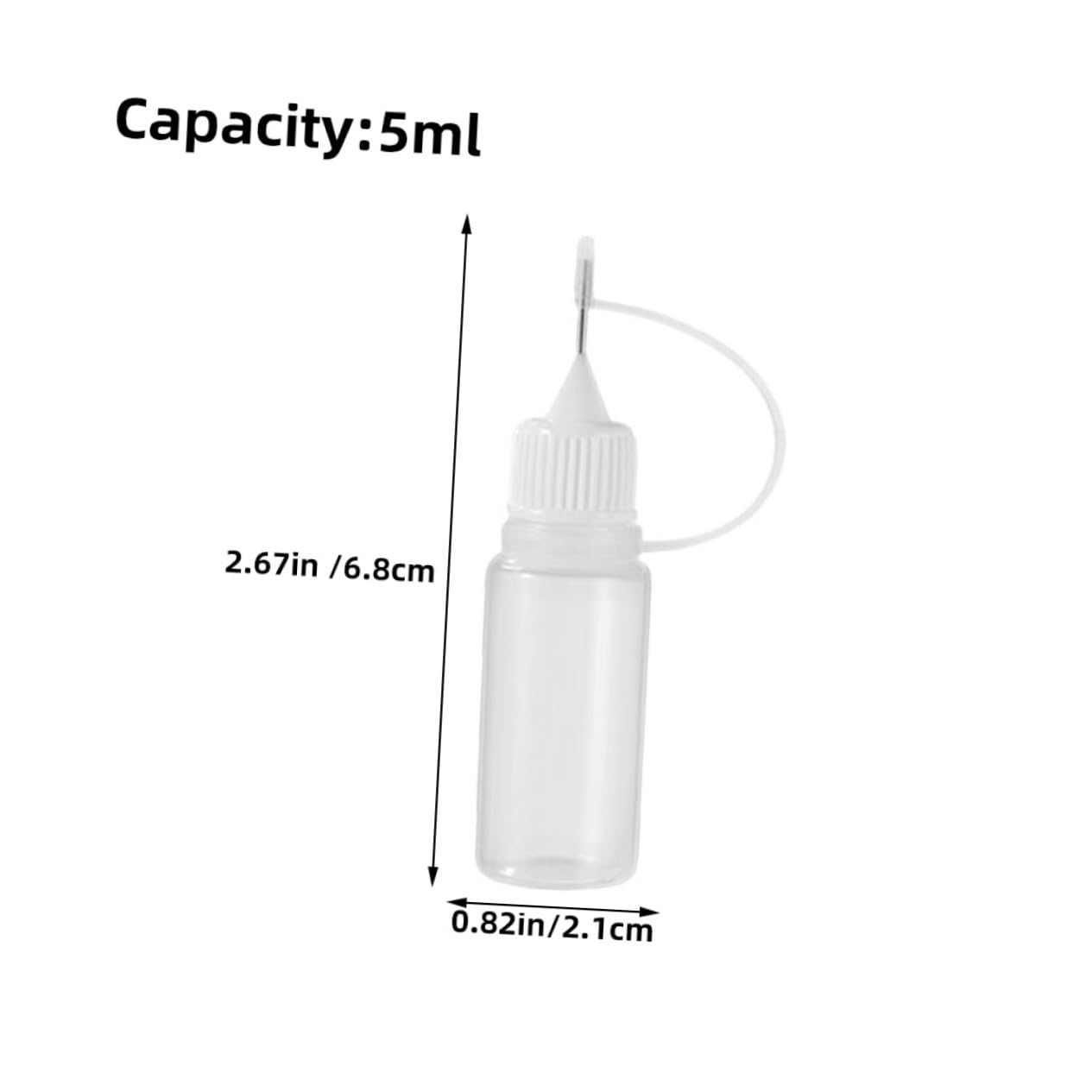 MUSISALY 20 Pcs Squeeze Glue Bottles 5ml Glue Applicator Bottles for Cosmetics Easy to Use for Home and Travel