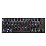 Teclado Mecânico Motospeed CK62 Bluetooth Gamer Preto Switch Vermelho RGB