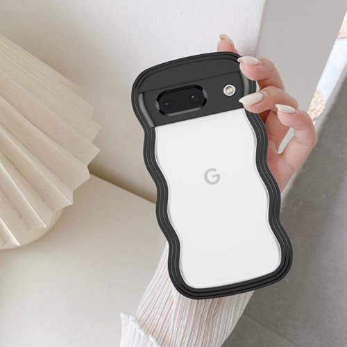 Coque Google Pixel 10a noire au design vague esthétique pour sublimer vos photos de vacances