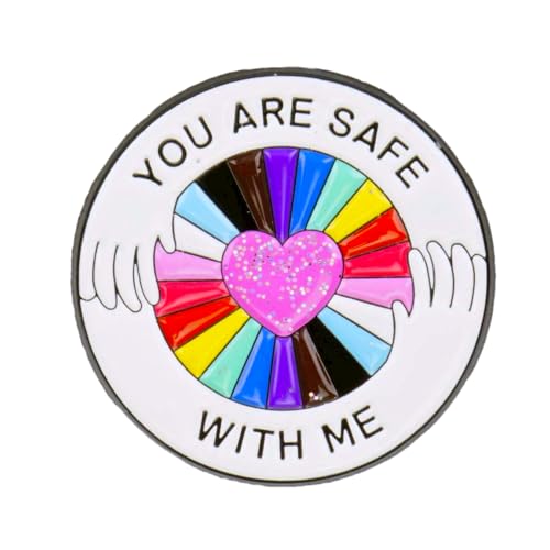 Herxion Rainbow Pride Enamel Pins for Backpacks LGBTQ Hat Lapel Pins.
