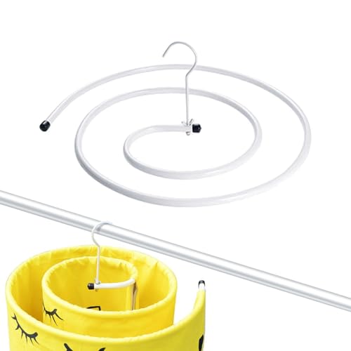 Percha en Espiral | Perchero de Metal Giratorio para colchas, Organizador Multifuncional para Ahorro de Espacio, Organizador de Armario para Fundas de sofá, colchas, manteles