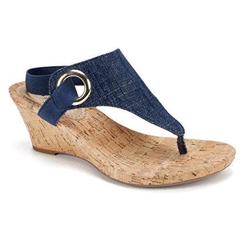 Image of WHITE MOUNTAIN Women's Aida Cork Wedge Sandal