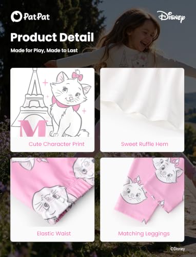 Image of Disney Minnie Mouse Frozen Princess Marvel Toddler Girls Clothes Long Sleeve Sweatshirt + Leggings 2pcs Outfits Set 2-6Y