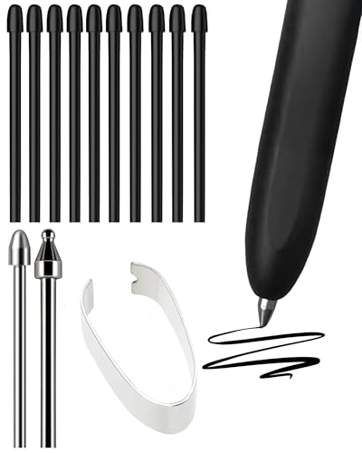 Soft Metal Nibs Tips Replacement For Samsung Galaxy Tab S10 Ultra Spen S9 S8 S7 S10+ S9+ S8+ Tab S9 Ultra S6 Lite S24 S23 S22 Ultra Note 9 Note 8 S Pen King Write + Tool, 10Pcs Standard + 2 Pcs Metal