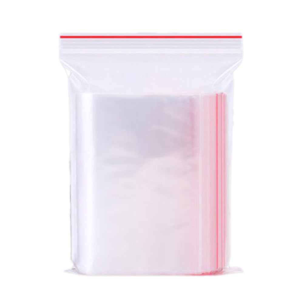 100pcs Resealable Clear Bags Small Sealed Storage Pouches Grip Seal Bags for Kitchen Storage Cookies Sweets Jewelry 4 * 6cm