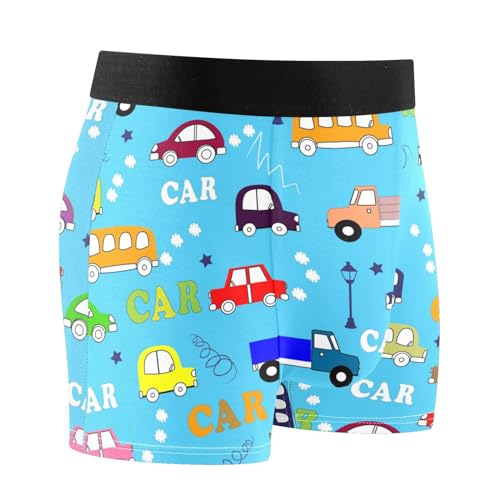 Boxer respirant en bambou pour homme Motif camions bus voitures, Camions Bus Voitures, XL – vue 3