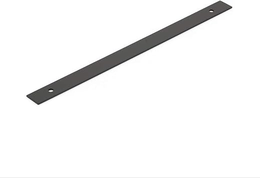 12IN Center to Center Pub House Backplate for Appliance Pull Matte Black Finish