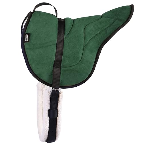 Image of Harrison Howard Equestrian Saddle Pad Horse Riding Pad Bareback Pad with Girth