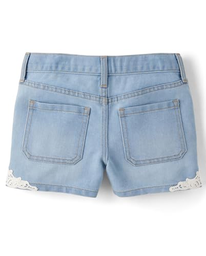 Image of The Children's Place Girls Denim Shortie Shorts