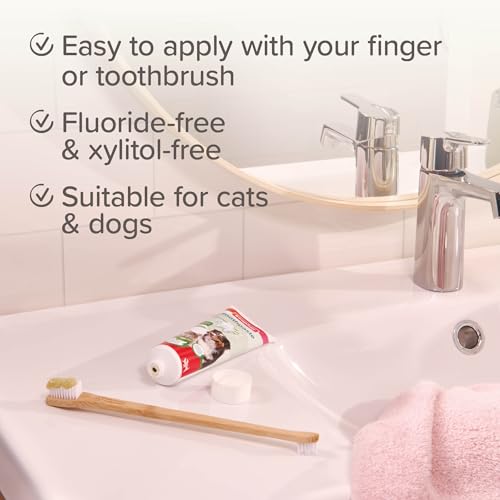 Beaphar – Liver Flavour Toothpaste with Enzymes - Peppermint Oil & Parsley for Extra Fresh Breath - Dental Care for Cats & Dogs - Helps Control Plaque and Tartar – Fluoride & Xylitol-Free - 100g Tube - Image 4